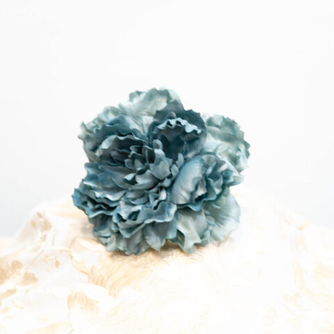 peonia azul y verde flamenca
