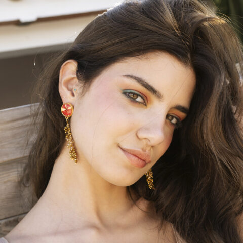 PENDIENTES ROJOS BULERÍA