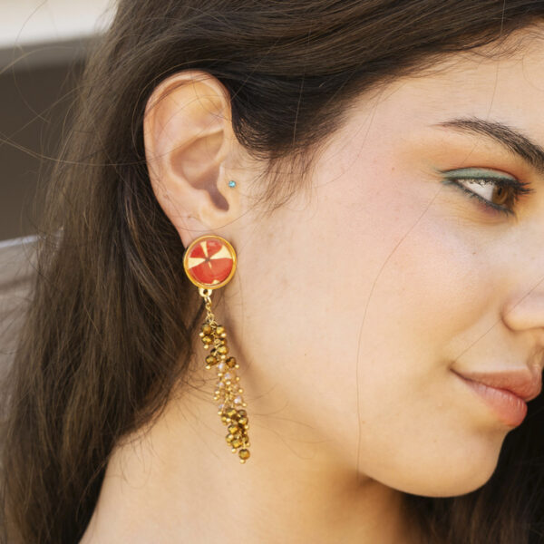 Pendientes rojos bulerÍa - Imagen 3