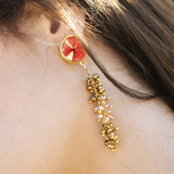 Pendientes rojos bulerÍa - Imagen 4