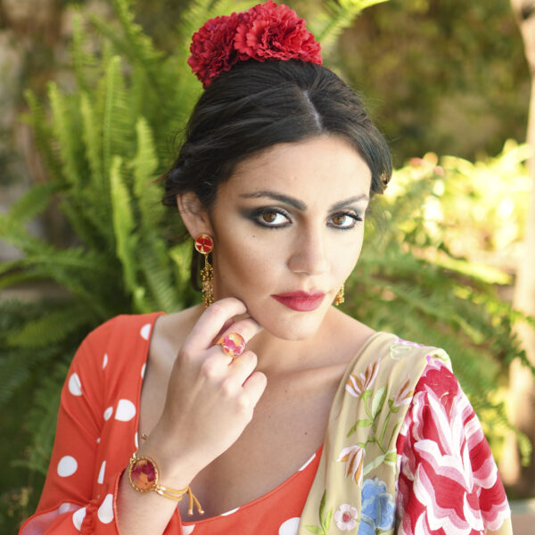 pendientes rojos buleria