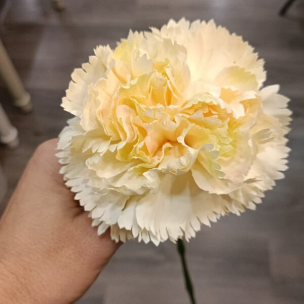 flor de flamenca clavel beige