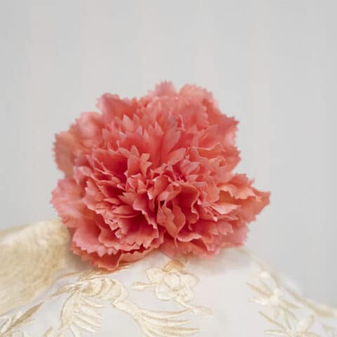 clavel flamenca coral tacto natural