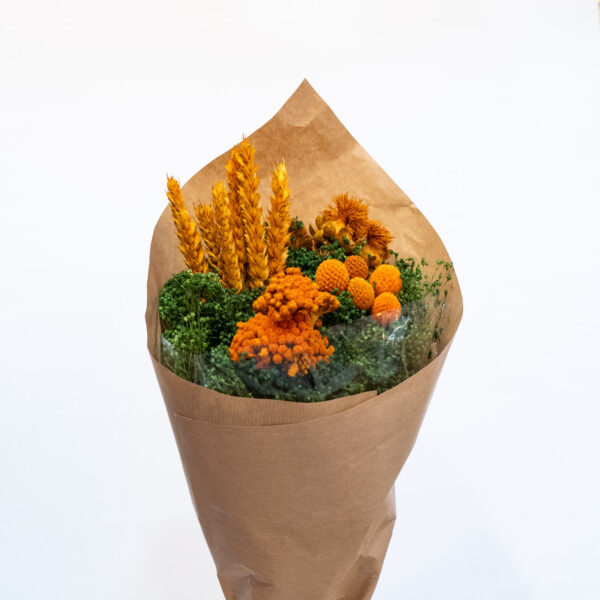 Bouquet nº3 naranja y verde - Imagen 3