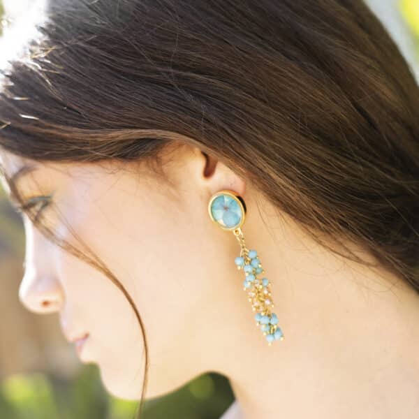 Pendientes turquesa bulerÍa - Imagen 2
