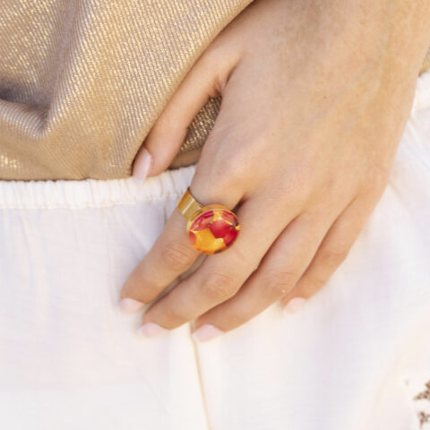 ANILLO MANDARINA ROJO