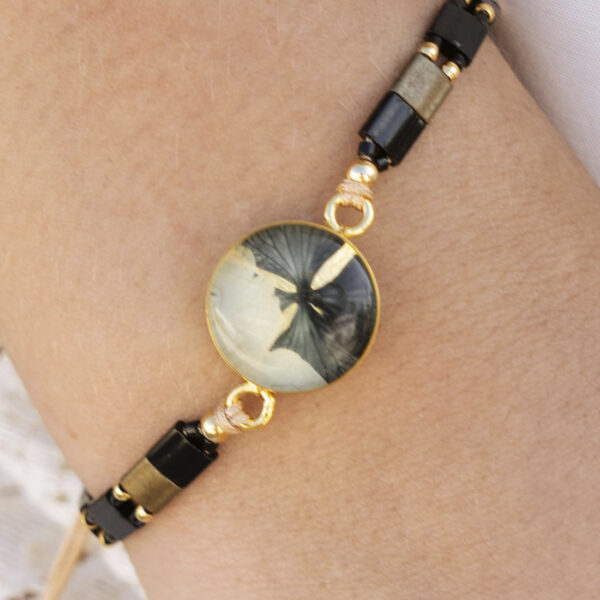 Pulsera beige negro - Imagen 2