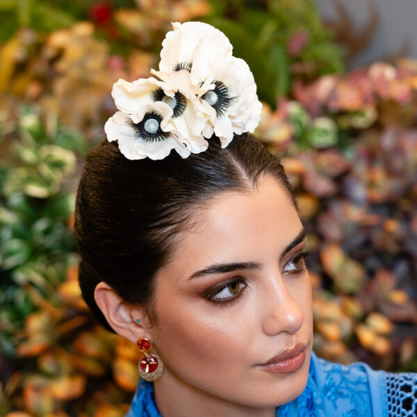Ramillete amapolas blancas - Imagen 2