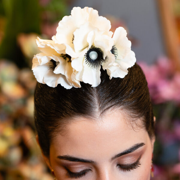 Ramillete amapolas blancas - Imagen 4