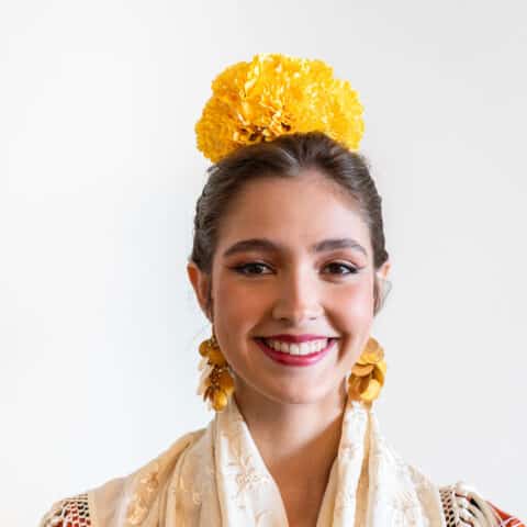 RAMILLETE 5 CLAVELES AMARILLOS