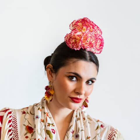 RAMILLETE 5 CLAVELES TERMINACIONES EN BUGANVILLA