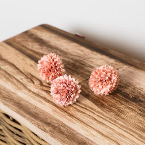 Horquillas Pompom Rosa Maquillaje