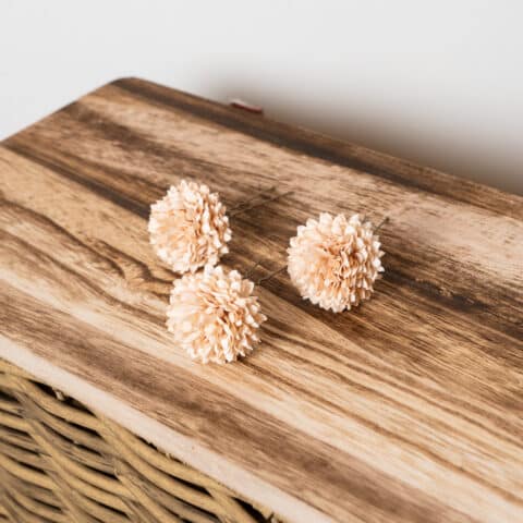 Horquillas Pompom Beige