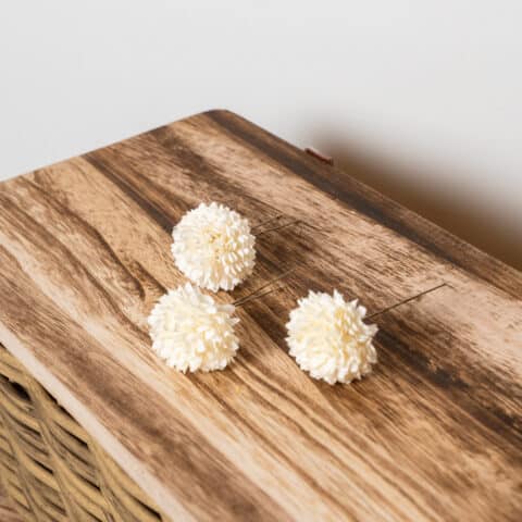 Horquillas Pompom Blanco