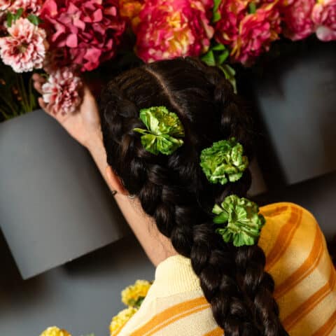 Horquillas Clavellinas Verdes
